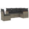 vidaXL Patio Sofa Set 5-Sitzer Grey