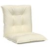 vidaXL Gartenstuhlauflagen f&uuml;r Niedriglehner 2 Stk. Creme 100x50x7 cm