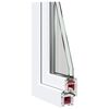 Kellerfenster RISOR Wei&szlig; 60 x 60 cm PVC und Glas