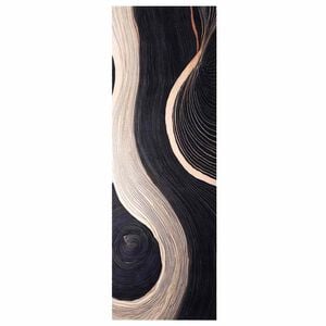 vidaXL K&uuml;chen Teppich Schwarz 180 x 60 cm Samt