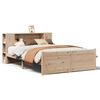 vidaXL Massivholzbett mit Regal ohne Matratze 135x190 cm Kiefer