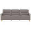 vidaXL 3-Sitzer-Sofa Taupe 180 cm Stoff