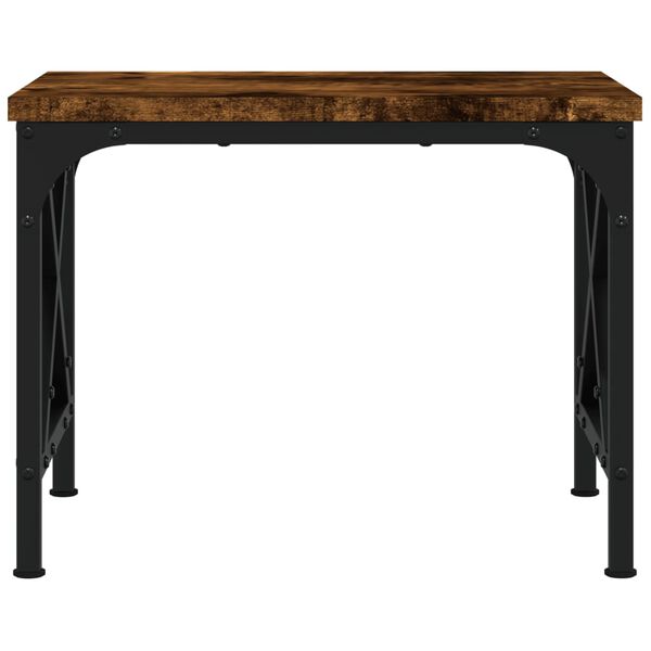 vidaXL Druckerständer Räuchereiche 40x30x31 cm Holzwerkstoff