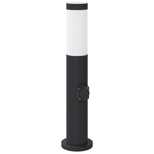 vidaXL Pollerleuchte mit Auslass 50 cm Edelstahl IP44