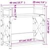 vidaXL Druckerständer 2 Ablagen Sonoma-Eiche 40x20x40 cm Holzwerkstoff