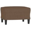 vidaXL Fu&szlig;hocker Braun 60x50x41 cm Stoff