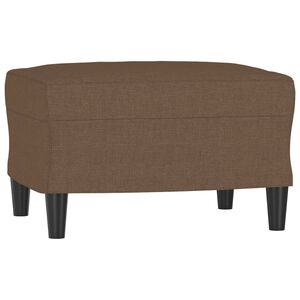 vidaXL Fu&szlig;hocker Braun 60x50x41 cm Stoff