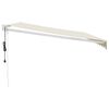 vidaXL Elektrische Markise mit Kurbel Creme 4x3 m