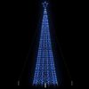 vidaXL LED Weihnachtsbaum mit Erdspie&szlig;en 1534 LEDs Blau 500 cm