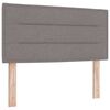 vidaXL Boxspringbett mit Matratze Taupe 190 x 90 cm Polyester