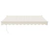 vidaXL Markise Einziehbar Creme 3x2,5 m Stoff und Aluminium
