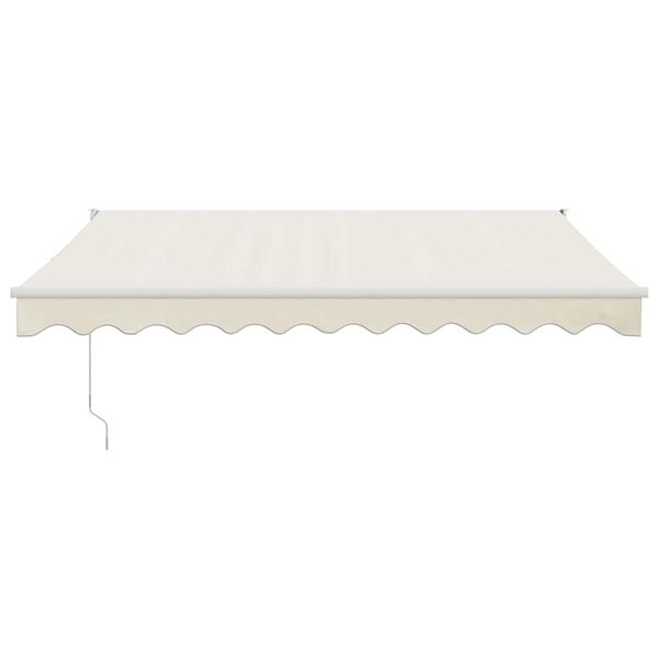 vidaXL Markise Einziehbar Creme 3x2,5 m Stoff und Aluminium