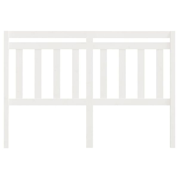 vidaXL Kopfteil Wei&szlig; 156x4x100 cm Massivholz Kiefer