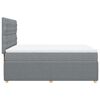 vidaXL Boxspringbett mit Matratze Hellgrau 140x190 cm Stoff