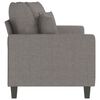 vidaXL 2-Sitzer-Sofa Taupe 140 cm Stoff