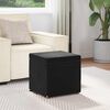 vidaXL Hocker Schwarz 41 x 41 x 40 cm Samt und Engineering Holz