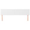 vidaXL Kopfteile 2 Stk. Wei&szlig; 80x5x78/88 cm Kunstleder