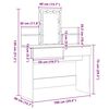 vidaXL Schminktisch Artisan-Eiche 100 x 40 x 130 cm Holzwerkstoff