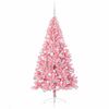 vidaXL K&uuml;nstlicher vorbeleuchteter Weihnachtsbaum Rosa 180 cm PVC