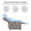 vidaXL Elektrischer Massagesessel mit Aufstehhilfe Taupe Stoff