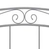 vidaXL Bett Grau Metall 200x200 cm