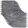 vidaXL Mosaikfliesen Grau 30 x 30 cm Marmor