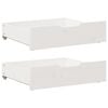 vidaXL Bettschubladen 2 Stk. Wei&szlig; 75x55x17 cm Massivholz Kiefer