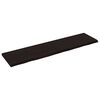vidaXL Waschtischplatte Dunkelbraun 160x40x(2-4)cm Massivholz