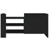 vidaXL TV-Schrank Schwarz 80x35x40 cm Holzwerkstoff
