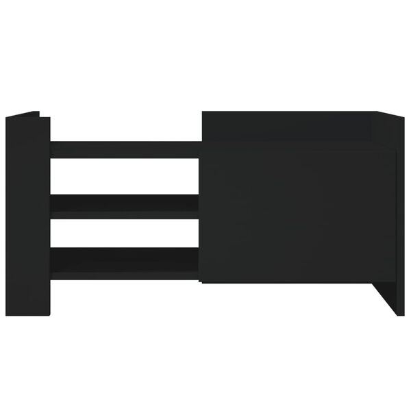 vidaXL TV-Schrank Schwarz 80x35x40 cm Holzwerkstoff