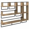 vidaXL Wandregal-Set mit Regal 6 pcs Artisan-Eiche 100 x 25 x 30 cm
