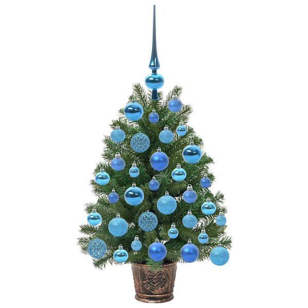 vidaXL K&uuml;nstlicher Weihnachtsbaum mit 150 LEDs Gr&uuml;n 75 cm PE und PVC