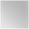 vidaXL LED-Badezimmerspiegel Transparent 50 x 50 cm Geh&auml;rtetes Glas