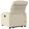vidaXL Massagesessel mit Aufstehhilfe Elektrisch Creme Kunstleder