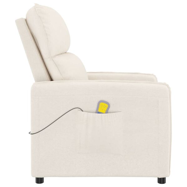 vidaXL Massagesessel Beige Mikrofasergewebe