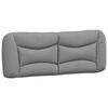 vidaXL Bett mit Matratze "Hvar" Hellgrau 140x200 cm Stoff
