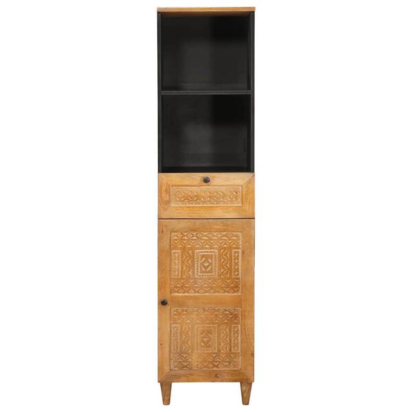 vidaXL Badezimmerschrank Hellbraun 38 x 33 x 160 cm Holzwerkstoff