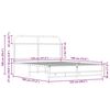 vidaXL Bettgestell ohne Matratze 120x190 cm Sonoma-Eiche Holzwerkstoff