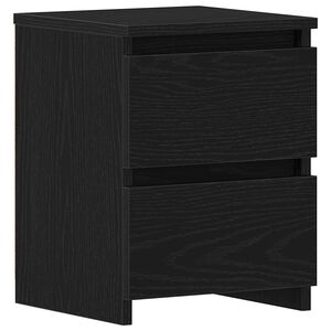 vidaXL Nachttisch Schwarz Eichen-Optik 30 x 30 x 40 cm Holzwerkstoff