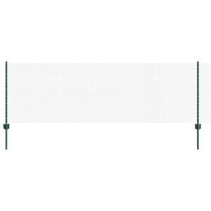 vidaXL Schwei&szlig;drahtzaun mit Pfosten 10 x 0,8 m (B x H)