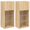 vidaXL TV-Schr&auml;nke mit LED-Leuchten 2 Stk. Sonoma-Eiche 40,5x30x90 cm