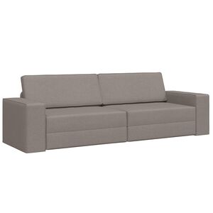 vidaXL Schlafsofa Taupe 245 x 78 x 77 cm Stoff