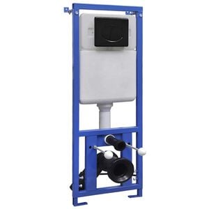 vidaXL Unterputz-Sp&uuml;lkasten f&uuml;r Wand-WC 11 L 41x14x(110-125) cm