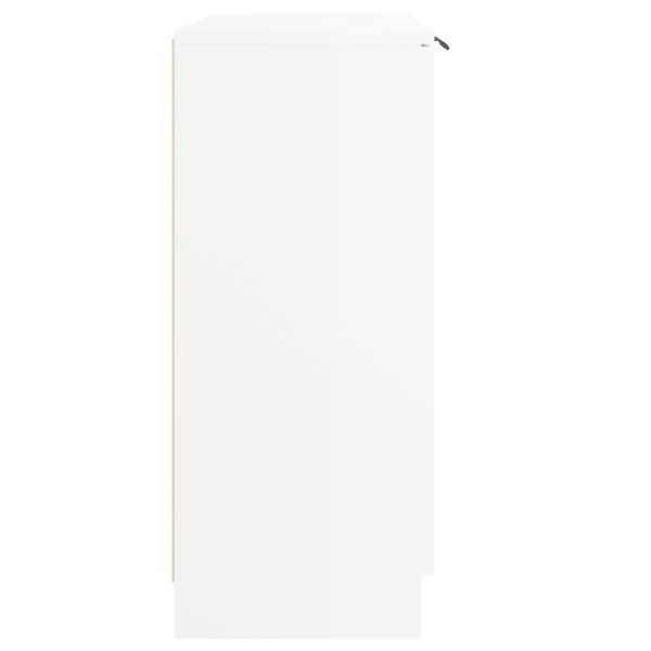 vidaXL Sideboard Hochglanz-Wei&szlig; 60x30x70 cm Holzwerkstoff