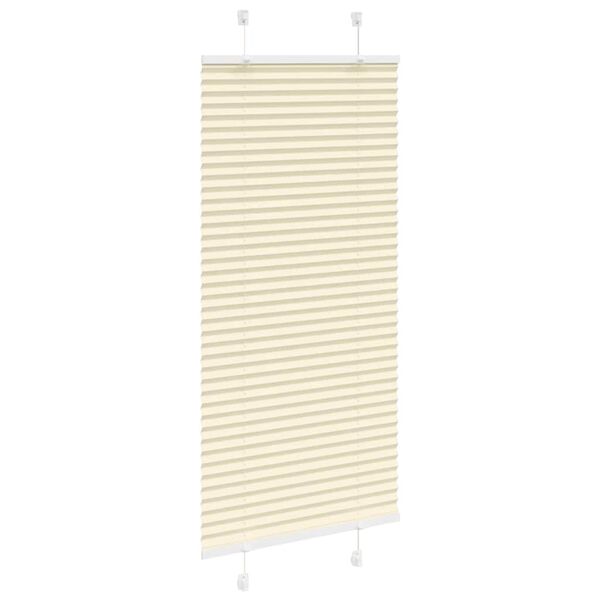 vidaXL Plissee Creme 55x150 cm Stoffbreite 54,4 cm Polyester
