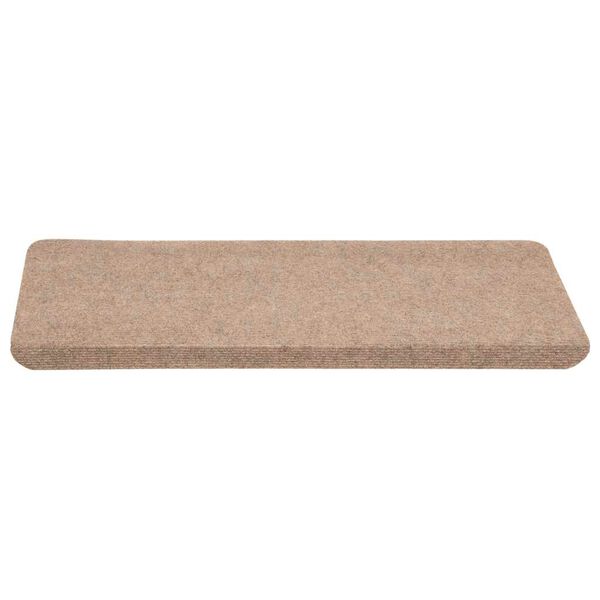 vidaXL Stufenmatten Selbstklebend 15 Stk. 65x24,5x3,5 cm Beige