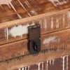 vidaXL Aufbewahrungsbox mit Speicher mit Tür Braun Massivholz Mango