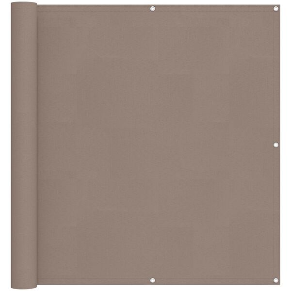 vidaXL Balkonsichtschutz Taupe 110 x 200 cm Oxford-Stoff