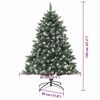 vidaXL K&uuml;nstlicher Weihnachtsbaum mit 150 LEDs mit St&auml;nder Gr&uuml;n 120 cm