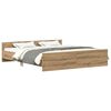vidaXL Bettgestell ohne Matratze Artisan-Eiche 180x200cm Holzwerkstoff